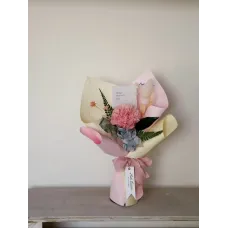 一朵馨意母親節永生康乃馨花束 - 淺粉